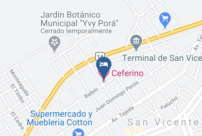 Guarani - Ceferino Hotel Maps