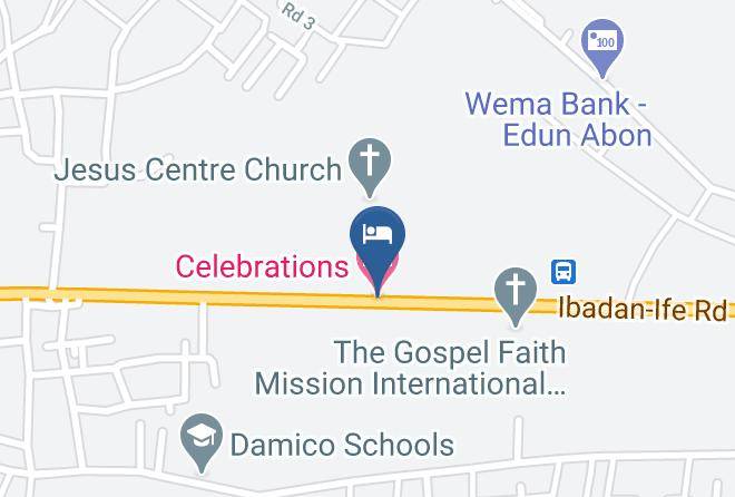 Igbara Oke - Celebrations Hotel Maps