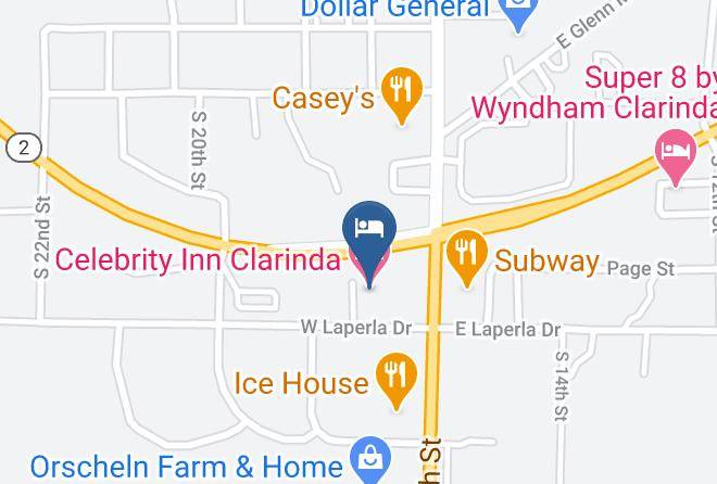 Page - Celebrity Inn Clarinda Maps
