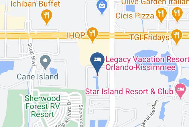 Celebrity Resorts Orlando Map