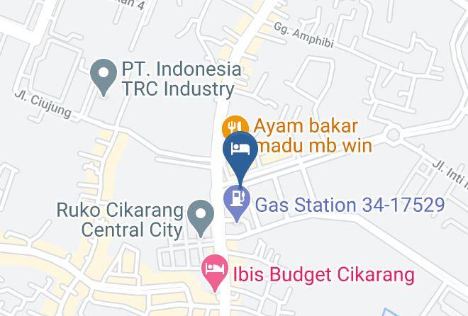 Bekasi Regency - Fox Lite Hotel Cikarang Maps