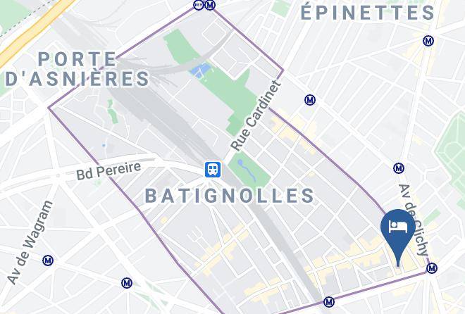 Paris - Hotel Celeste Batignolles Montmartre Maps