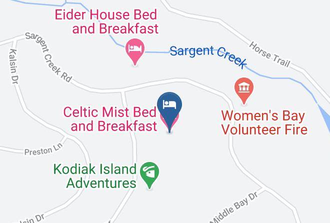 Kodiak Island Borough - Celtic Mist Bed And Breakfast Maps