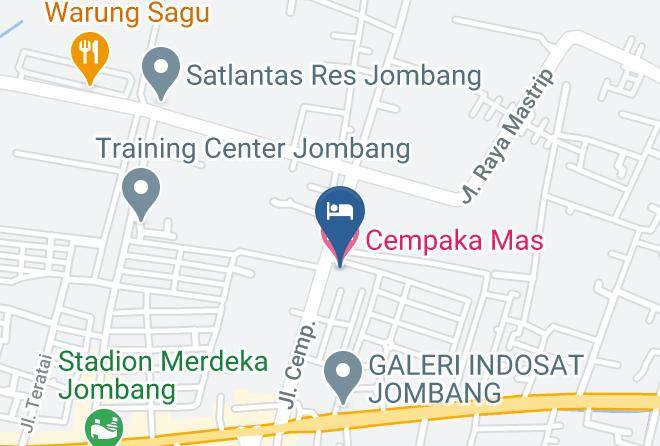 Jombang Regency - Cempaka Mas Hotel Maps