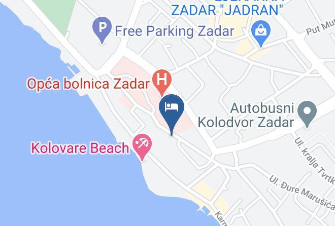 Zadar - Centar Tara Yoga Studio Tara Maps