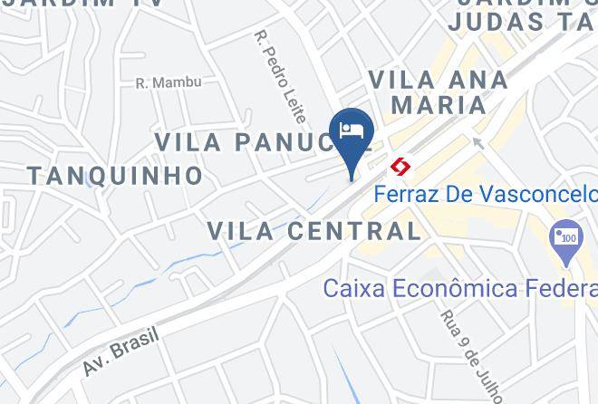 Ferraz De Vasconcelos - Center Hotel Ferraz Maps