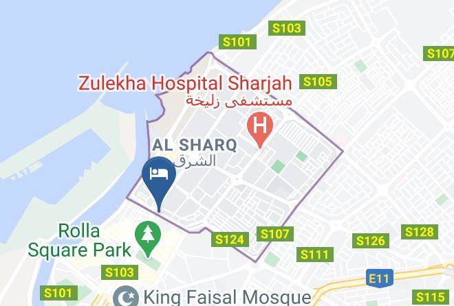 Sharjah City - Center Hotel Sarjah Maps