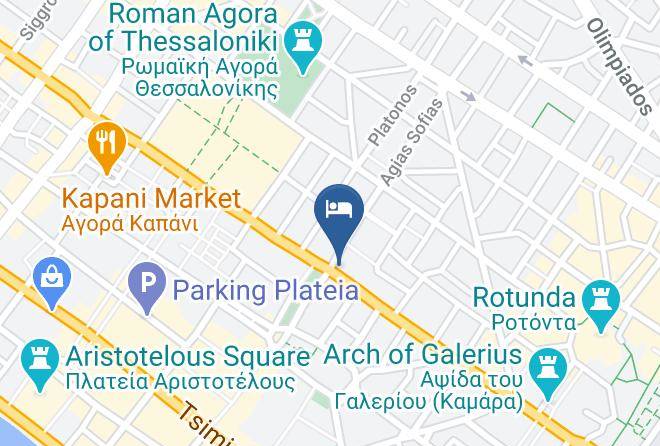 Salonica - Center Travelers Maps