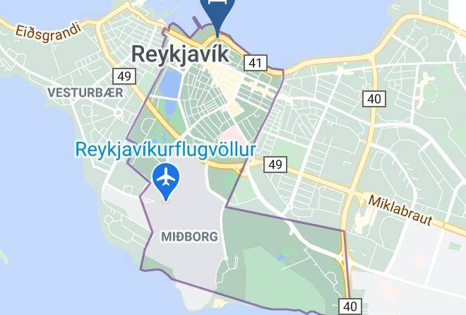 Reykjavik - Center Hotels Arnarhvoll Maps