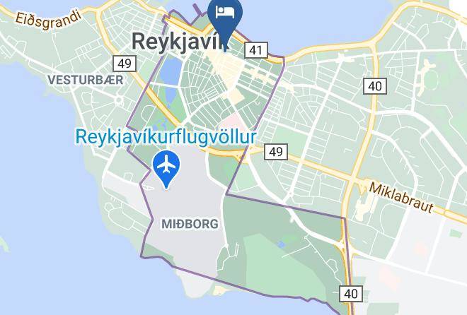 Reykjavik - Center Hotels Klopp Maps