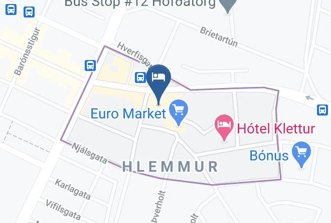 Reykjavik - Midgardur By Center Hotels Maps