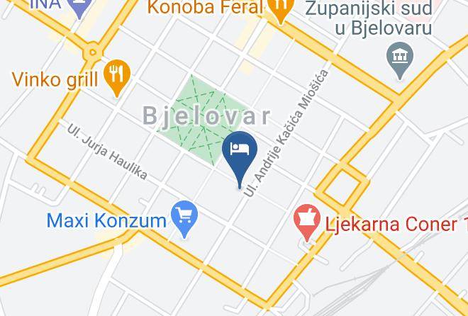 Bjelovar - Hotel Central Bjelovar Maps
