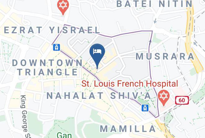 Jerusalem - Central Boutique Hotel Maps