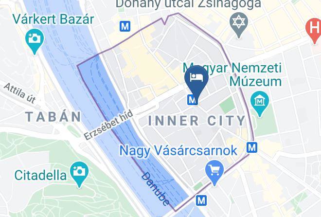 Budapest 5 Kerulet - Central Cafe And Restaurant 1887 Maps