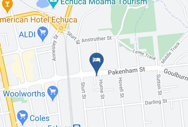 Central Charm Echuca Holiday Homes Map