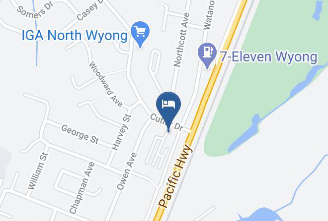 Central Coast Motel Map