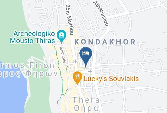 Thira - Central Fira Hotel Maps