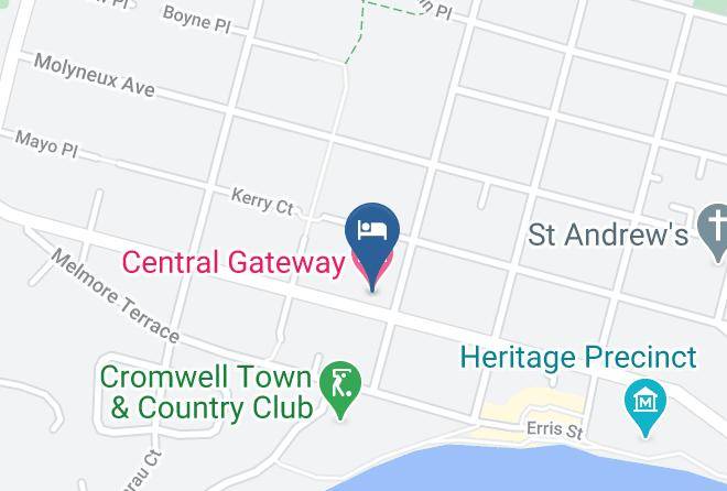 Central Gateway Motel Map