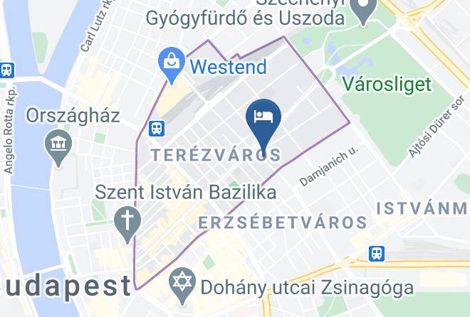 Budapest Terezvaros - Central Green Hotel Maps