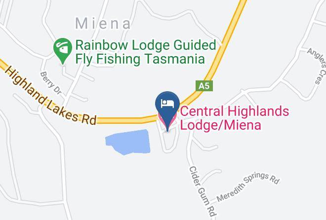 Central Highlands - Central Highlands Lodge Miena Hotel Maps