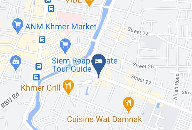 Central Hostel Karte - Siem Reap - Siem Reab Town