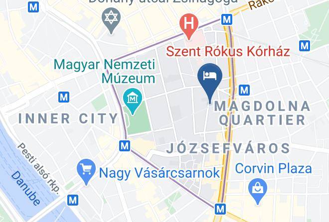 Budapest 8 Kerulet - Central Hotel 21 Maps