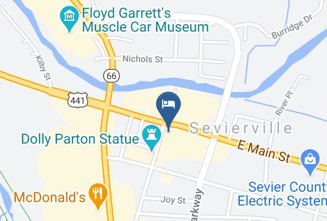 Sevier - Central Hotel Ascend Hotel Collection Maps