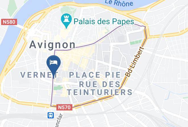 Vaucluse - Hotel Central Avignon Maps