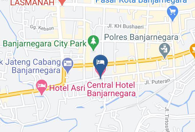 Central Hotel Banjarnegara Map