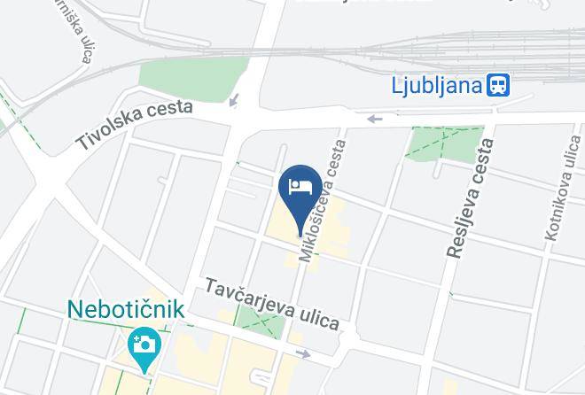 Ljubljana - Central Hotel Maps