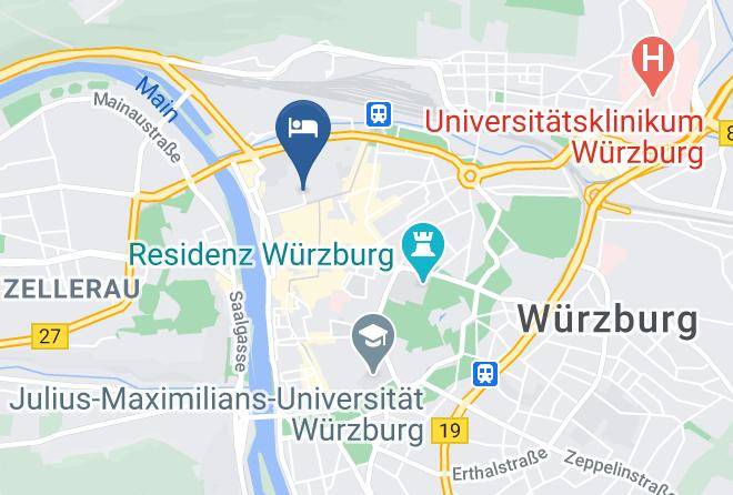 Wurzburg - Central Hotel Garni Maps