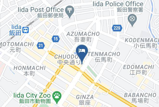 Iida City - Central Hotel Maps