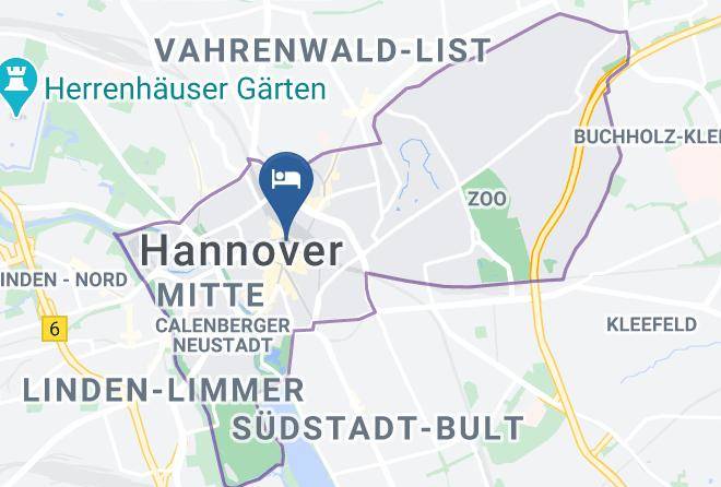 Stadt Hannover - Central Hotel Kaiserhof Maps