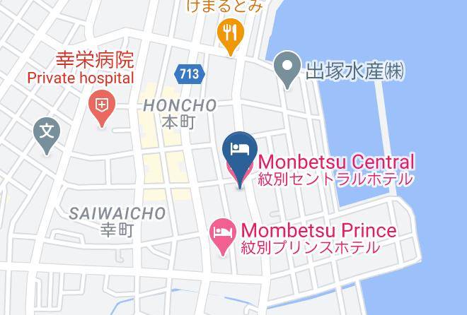Mombetsu City - Monbetsu Central Hotel Maps