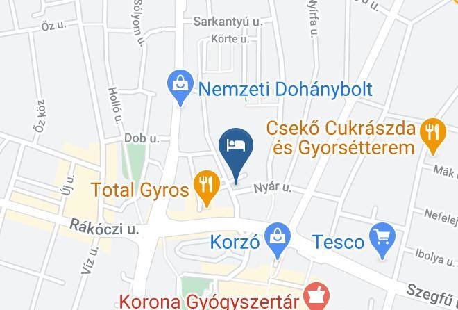 Nyiregyhaza - Central Hotel Maps