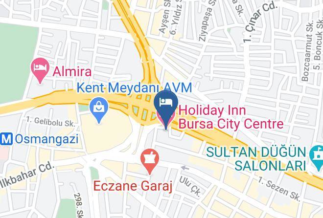 Osmangazi - Holiday Inn Bursa City Centre Maps