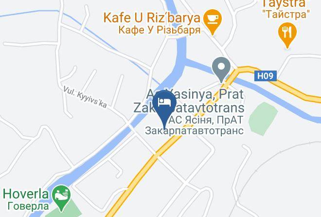 Rakhiv Raion - Central Hotel Maps