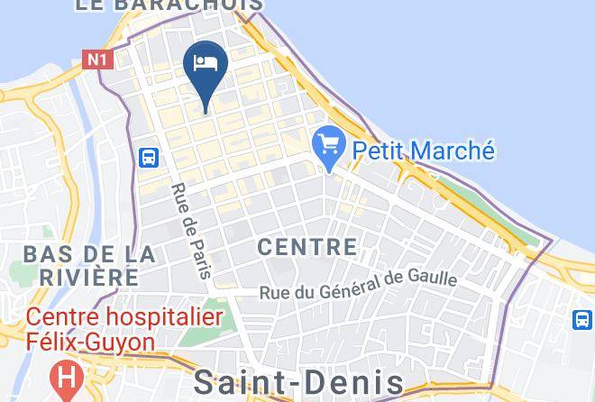 Saint Denis - Central Hotel Maps