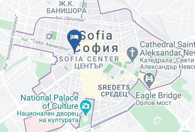 Central Hotel Sofia Map