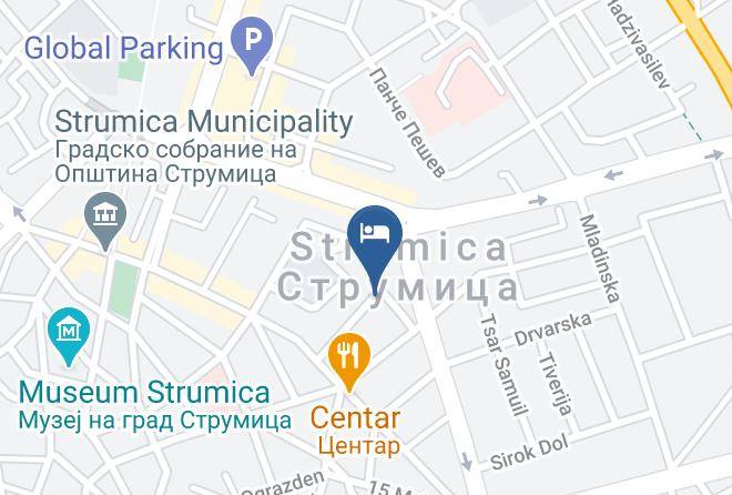 Strumica - Central Hotel Strumica Maps