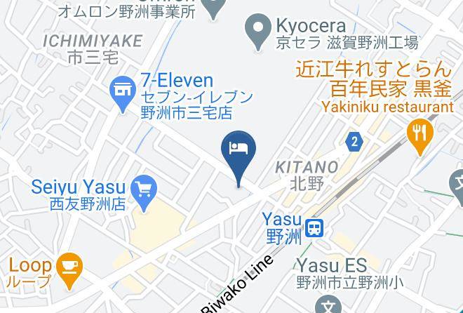 Yasu City - Central Hotel Yasu Maps