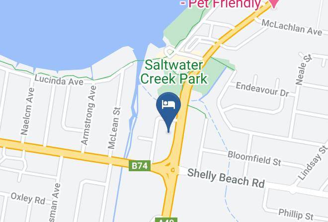 Central Jetty Motel Map