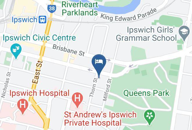 Ipswich - Central Motel Ipswich Maps