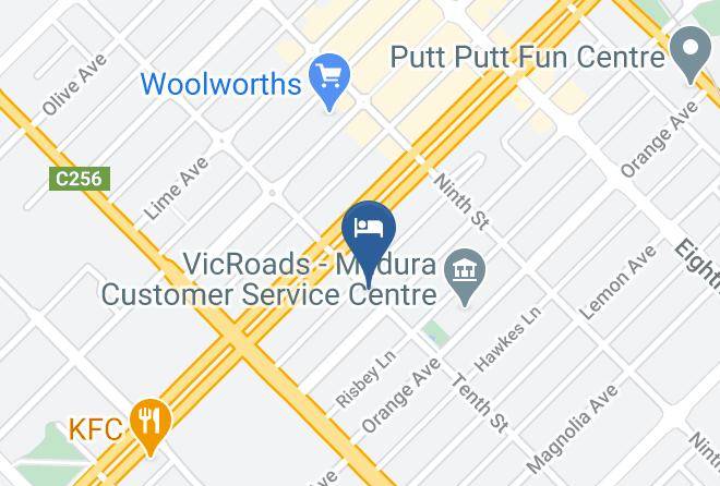 Mildura - Central Motel Mildura Maps