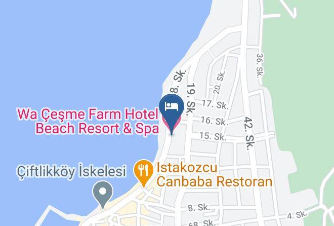 Cesme - Wa Cesme Farm Hotel Beach Resort & Spa Maps