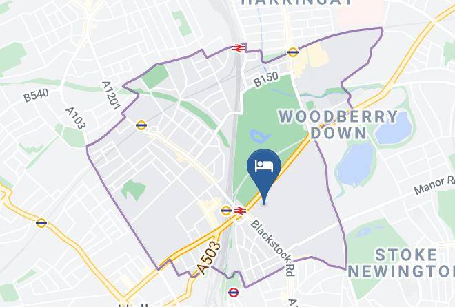 London - Central Park Hotel Finsbury Park Maps