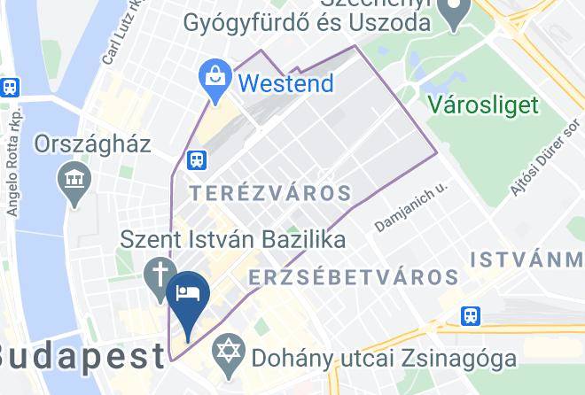 Budapest Erzsebetvaros - Hotel Central Passage Maps