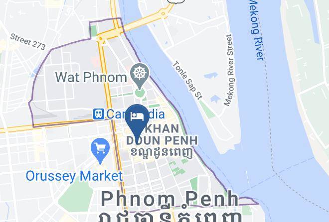 Doun Penh - Centrana Hotel Maps