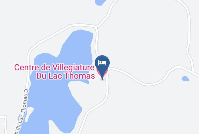 Centre De Villegiature Du Lac Thomas Map