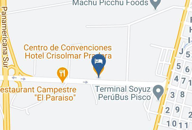 Pisco - Centro De Convenciones Hotel Crisolmar Pradera Maps